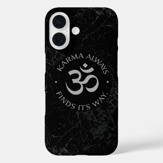Spiritueel Karma Om Design – Mindfulness Collectie Case-Mate iPhone Case (Achterkant)