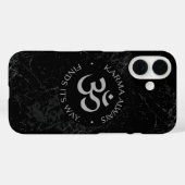 Spiritueel Karma Om Design – Mindfulness Collectie Case-Mate iPhone Case (Achterkant (horizontaal))