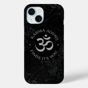 Spiritueel Karma Om Design – Mindfulness Collectie iPhone 15 Case