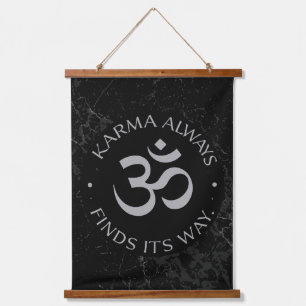 Spiritueel Karma Om Design – Mindfulness Collectie Hangend Wandkleed