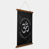 Spiritueel Karma Om Design – Mindfulness Collectie Hangend Wandkleed (Gebogen)
