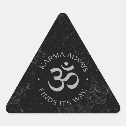 Spiritueel Karma Om Design – Mindfulness Collectie Sticker (Voorkant)