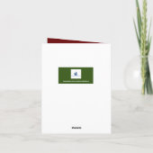 Spiritueel kerstboeket voor een priester kaart (Achterkant)