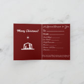 Spiritueel kerstboeket voor een priester kaart (Binnen)