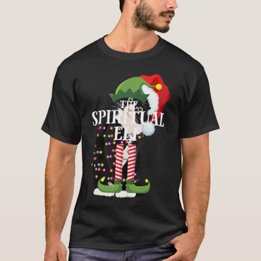 Spiritueel kerstdeel Elf Matching Family Group T-shirt (Voorkant)