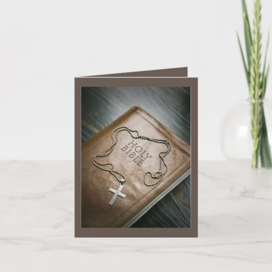 Spiritueel kerstfeest bedankkaart (Voorkant)