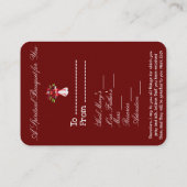 Spiritueel kerstfeest Bouquet Informatiekaartje (Achterkant)