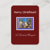 Spiritueel kerstfeest Bouquet Informatiekaartje (Voorkant)