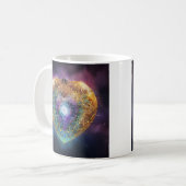 spiritueel kosmisch hart liefdessymbool koffiemok (Voorkant links)