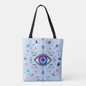 Spiritueel kosmisch ontwerp tote bag (Achterkant)