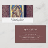 Spiritueel kunstdecor, christendom, godsdienst visitekaartje (Voorkant / Achterkant)