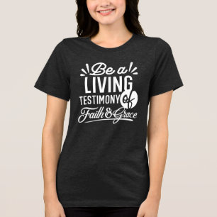 Spiritueel Leven Getuigenis Geloof en Genade Citaa Tri-Blend Shirt
