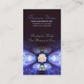 Spiritueel lichtfractal met Logo Visitekaartje (Achterkant)