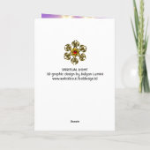 SPIRITUEEL LIGHT 1st Heilige Communie / Christenin Bedankkaart (Achterkant)