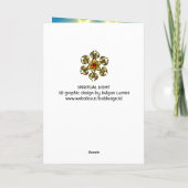 SPIRITUEEL LIGHT 1st Heilige Communie / Christenin Bedankkaart (Achterkant)