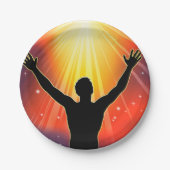 Spiritueel Man Papier Borden Papieren Bordje (Voorkant)