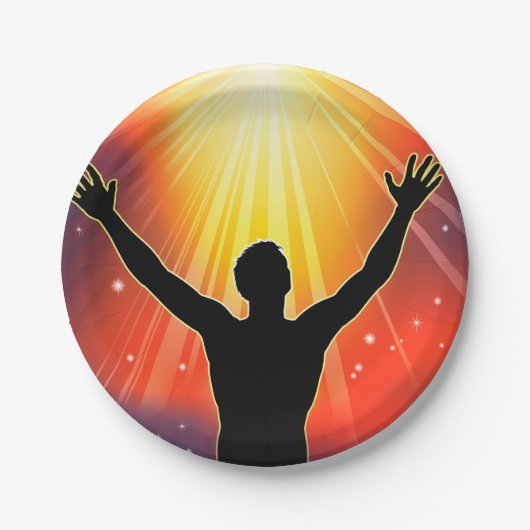 Spiritueel Man Papier Borden Papieren Bordje (Voorkant)