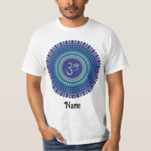 Spiritueel Mandala Om Paars Aqua Blue Gepersonalis