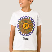 Spiritueel Mandala Yoga Om Peacock Gepersonaliseer T-shirt (Voorkant)