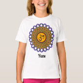 Spiritueel Mandala Yoga Om Peacock Gepersonaliseer T-shirt (Voorkant)