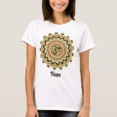 Spiritueel Mandala Yoga Om Symbol Retro Gepersonal T-shirt (Voorkant)