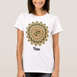 Spiritueel Mandala Yoga Om Symbol Retro Gepersonal T-shirt