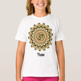 Spiritueel Mandala Yoga Om Symbol Retro Gepersonal T-shirt