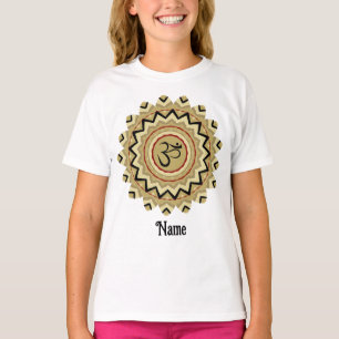 Spiritueel Mandala Yoga Om Symbol Retro Gepersonal T-shirt