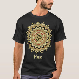 Spiritueel Mandala Yoga Om Symbol Retro Gepersonal T-shirt