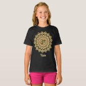 Spiritueel Mandala Yoga Om Symbol Retro Gepersonal T-shirt (Voorkant volledig)