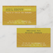 Spiritueel medisch zonneschijn visitekaartje (Voorkant / Achterkant)