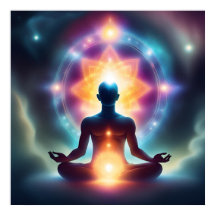 Spiritueel Meditatie poster