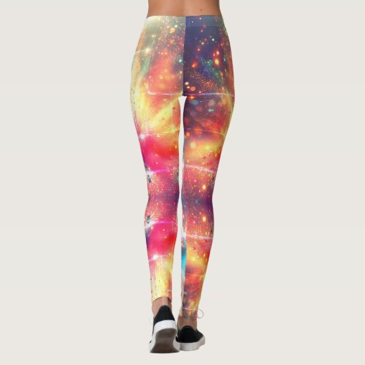 spiritueel mysterie "Ik ben gezegend Groen" Leggings (Achterkant)