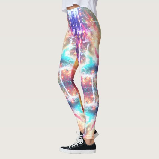 spiritueel mysterie "Ik ben gezegend Groen" Leggings (Links)
