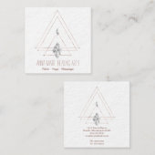 Spiritueel New age en metafysisch Vierkante Visitekaartje (Voorkant / Achterkant)