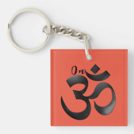 Spiritueel Om Mantra Quote Symbool Gepersonaliseer Sleutelhanger