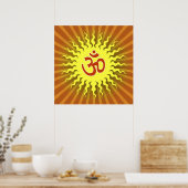 Spiritueel Om-symbool Poster (Keuken)