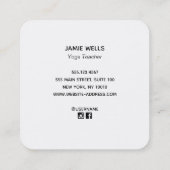 Spiritueel oog vierkante visitekaartje (Achterkant)