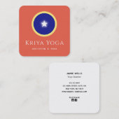 Spiritueel oog vierkante visitekaartje (Voorkant / Achterkant)