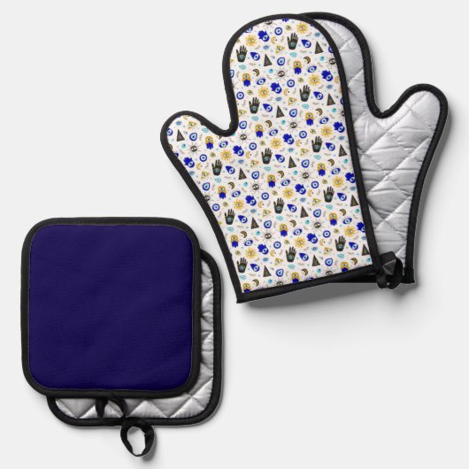 Spiritueel Ovenwant & Pannenlap Set (Voorkant / Achterkant)