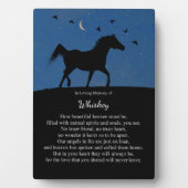 Spiritueel paard Memorial - Aangepaste naam Fotoplaat (voorkant)