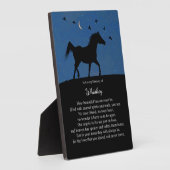 Spiritueel paard Memorial - Aangepaste naam Fotoplaat (Zijkant)