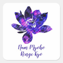 Spiritueel Paars Lotus Flower Nam Myoho Renge Kyo