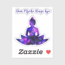 Spiritueel Paars Lotus Yoga NamMyohoRengeKyo Seal