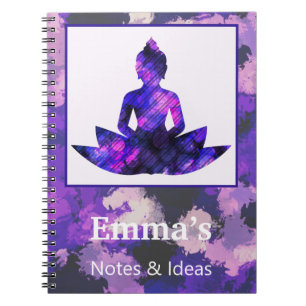 Spiritueel Paars Lotus Yoga Personal Notitieboek