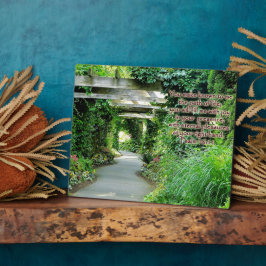 Spiritueel pad Inspirerend plaque Fotoplaat