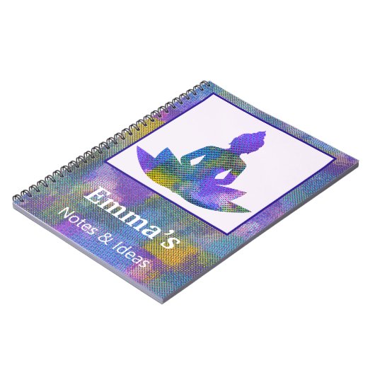 Spiritueel Pastel Half Lotus Yoga Persoonlijk Noti Notitieboek (Linkerzijde)