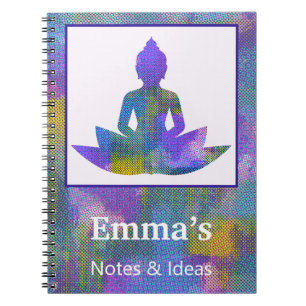 Spiritueel Pastel Half Lotus Yoga Persoonlijk Noti Notitieboek