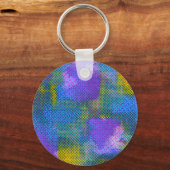 Spiritueel patchwork op Yoga Pose Namaste Sleutelhanger (Achterkant)