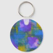 Spiritueel patchwork op Yoga Pose Namaste Sleutelhanger (Achterkant)